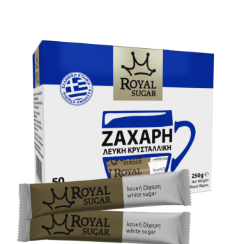 Portions White Sugar– 50 Sticks 5gr Royal Sugar